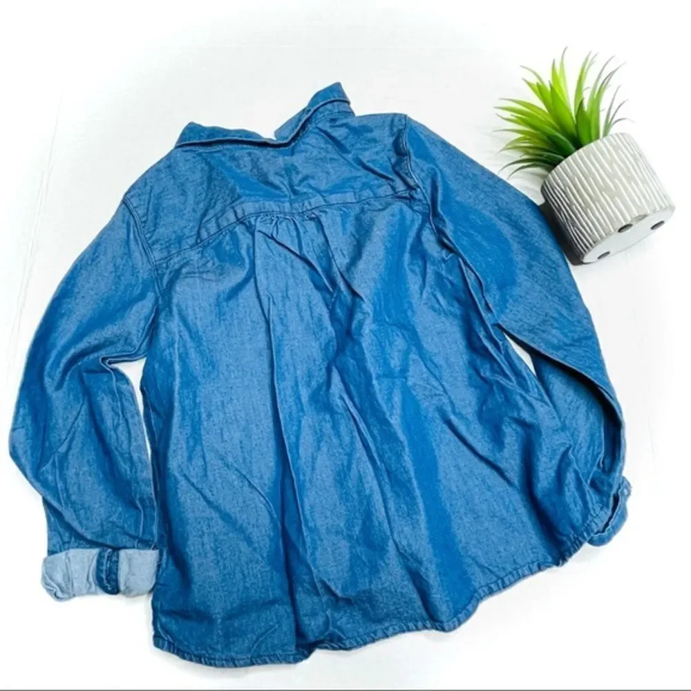 𝅺joe Fresh NWOT Chambray Button Down Toddler Shirt